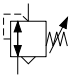 Symbol Pressure
                      control valve (adjustable; with discharge
                      opening).svg