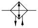 Symbol Fluid-Coolly
                      (with indication of the cooling agent flow
                      direction).svg