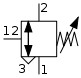 Symbol Sequence valve
                      (with discharge opening).svg