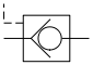 Symbol Steered check
                      valve (control prevents closing).svg